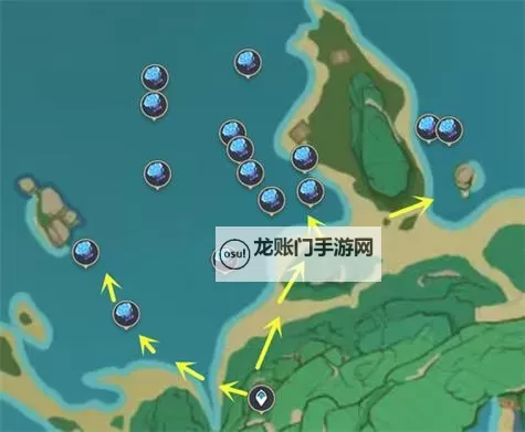 《原神》57个海灵芝位置与采集路线图1