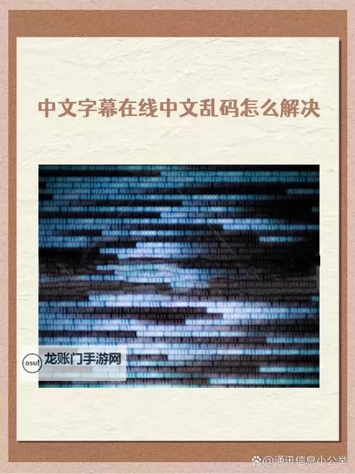 中文字幕导入乱码解决方法:详细步骤与实用技巧图1