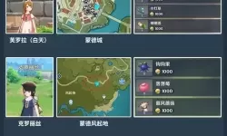 《原神》各地图突破材料商人位置一览