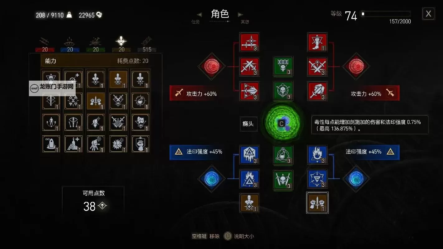 《巫师3》后期技能加点方法 怎么加点图1